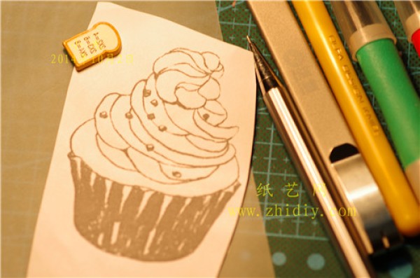 Rubber Stamp Beginner Tutorial Small Cake