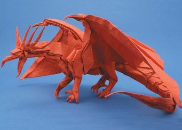 Kamiya Tetsushi Origami Origami Ancient Dragon Origami Illustrated Tutorial