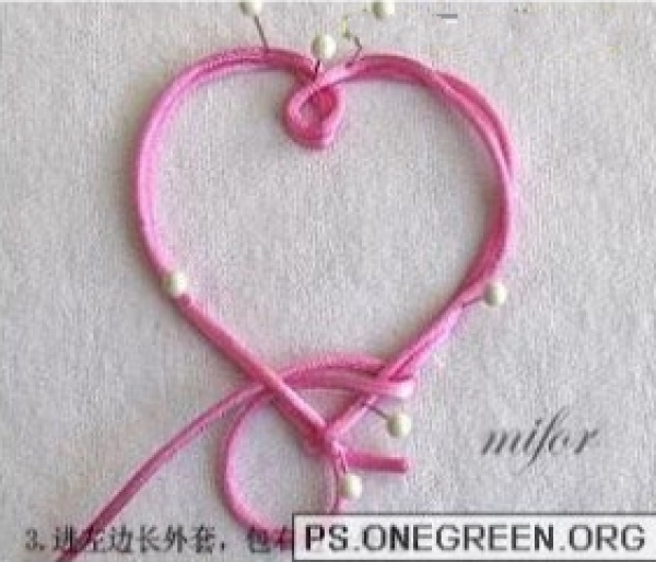 Heart-shaped photo frame lace--detailed weaving tutorial