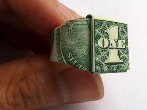 [Picture and Text Tutorial] Origami Complete Illustrated Tutorial for Making Dollar Origami Rings