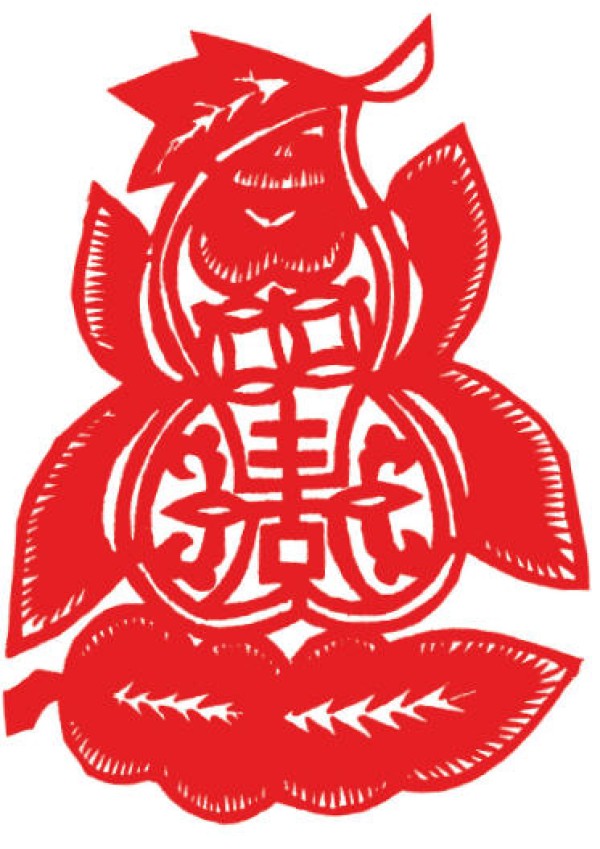 Gourd worship in Chinese folk paper-cut art