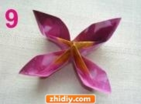 Origami flowers are simple enough and only take 2 minutes