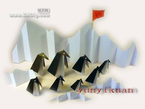 Xiaoyun paper art tutorial: Origami Journey to Antarctica