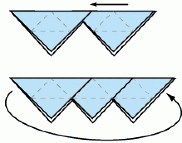 Origami triangle box making tutorial