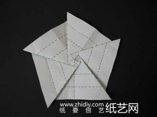 Pentagram origami box tutorial