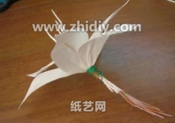 Paper art lily handmade tutorial