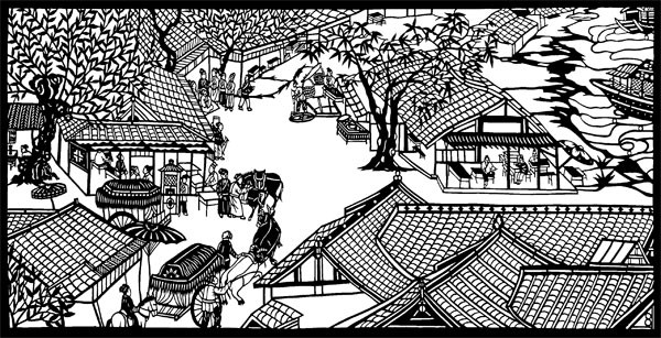 Appreciation of Gao Dianliangs ancient Chinese rural paper-cutting