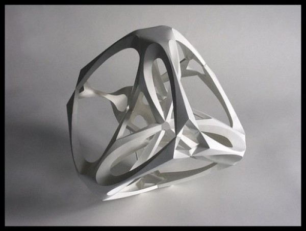 Paper art shows the beauty of geometry