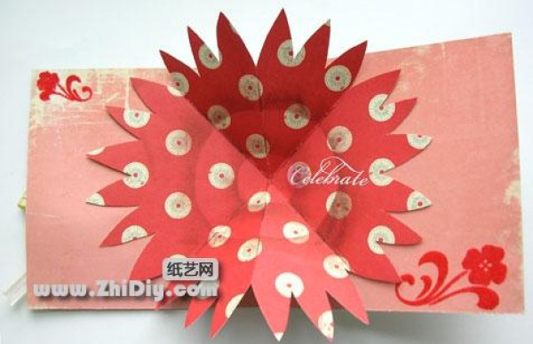 Simple flower three-dimensional card tutorial