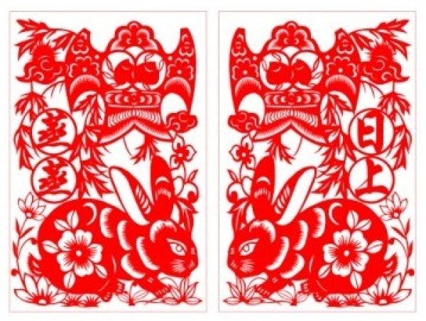 A complete collection of auspicious rabbit paper-cut patterns for the Year of the Rabbit