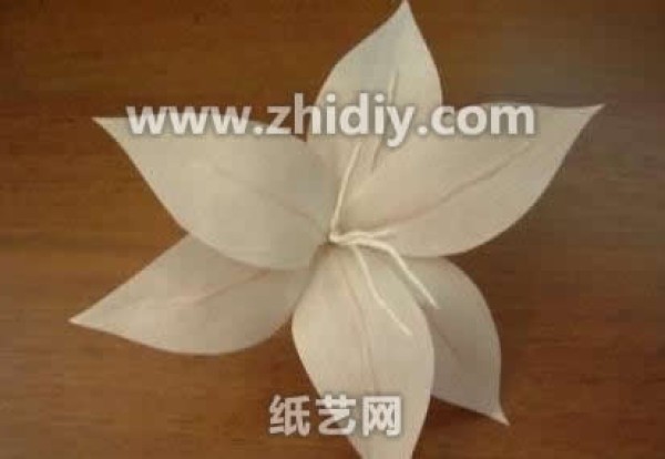 Paper art lily handmade tutorial