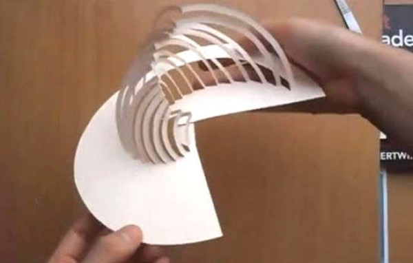 Modern three-dimensional paper-cut modeling hand-making tutorial