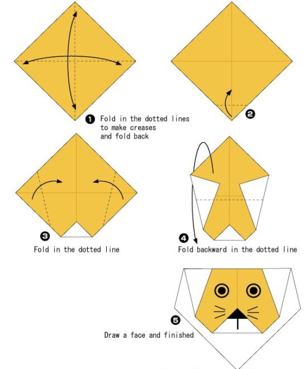 Easy Origami Lion Tutorial