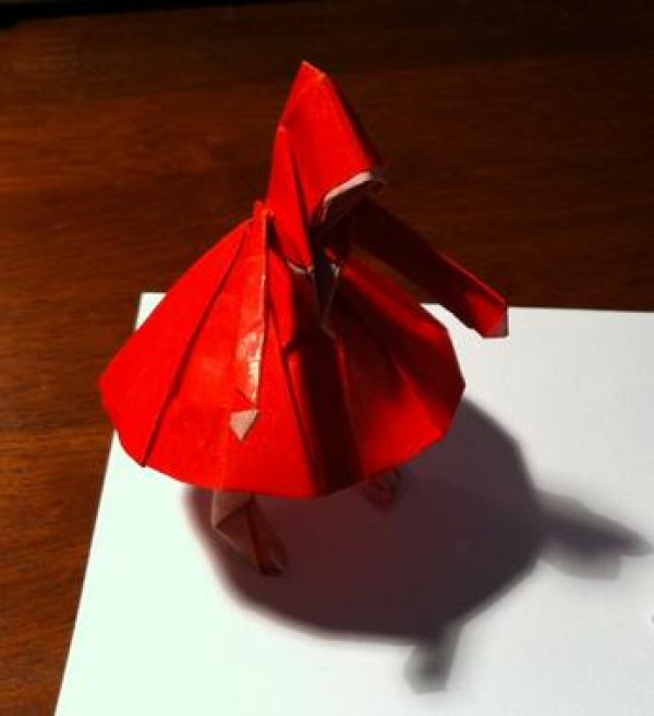 Origami Little Red Riding Hood Origami Drawing Tutorial [Character Origami Atlas]