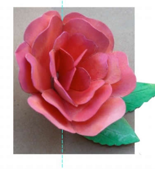 Illustrated tutorial on making DIY paper rose three-dimensional Valentine’s Day greeting cards