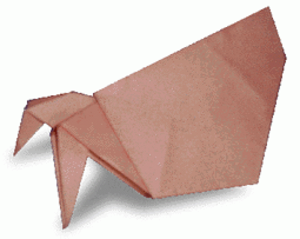 Simple origami hermit crab tutorial for children