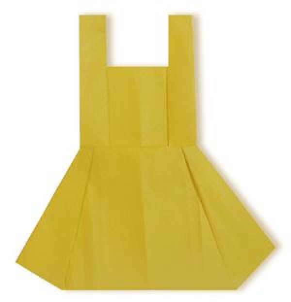 Simple origami dress tutorial for children