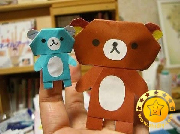 Origami bear rilakkuma making tutorial: head origami tutorial