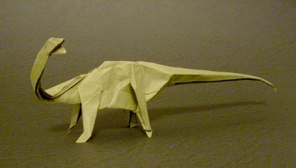 Tetsu Kamiya’s Dinosaur Origami Illustrated Tutorial of Balosaurus Origami