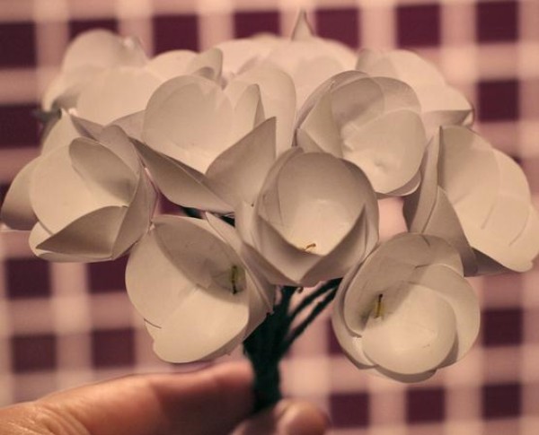 Paper art tulip handmade real shot tutorial