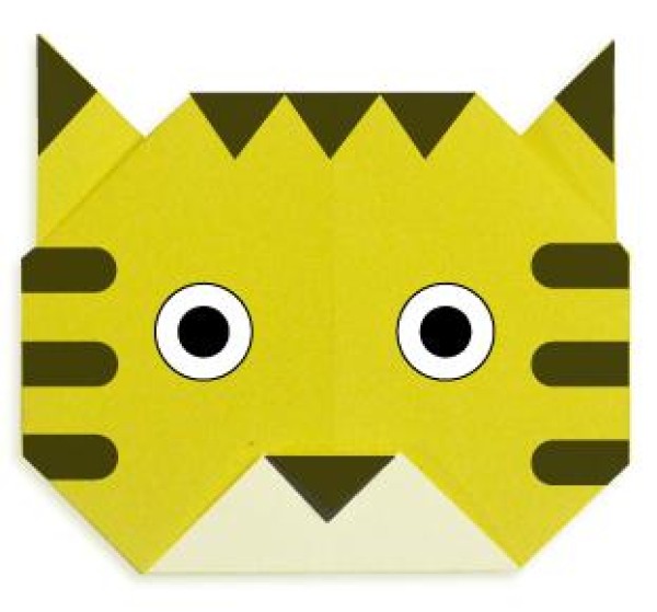 Origami tiger origami tutorial for children