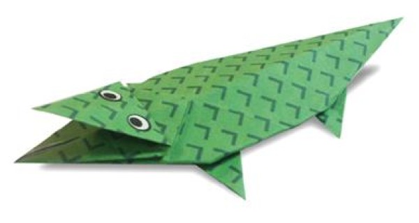 Simple origami crocodile origami tutorial for children