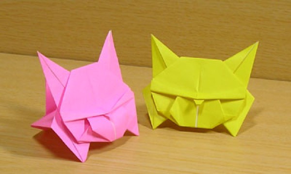 Origami cat physical drawing tutorial