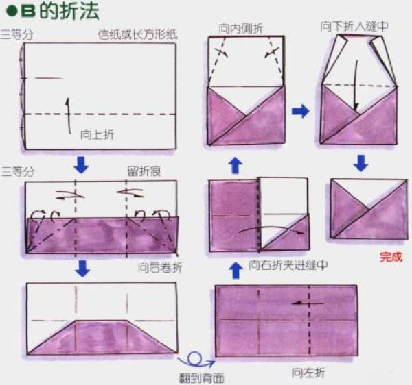 Tutorial on folding sweet words stationery