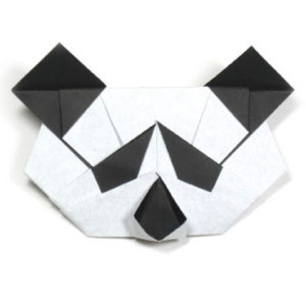 Complete Animal Origami Illustrations: Pandas Face Origami Tutorial