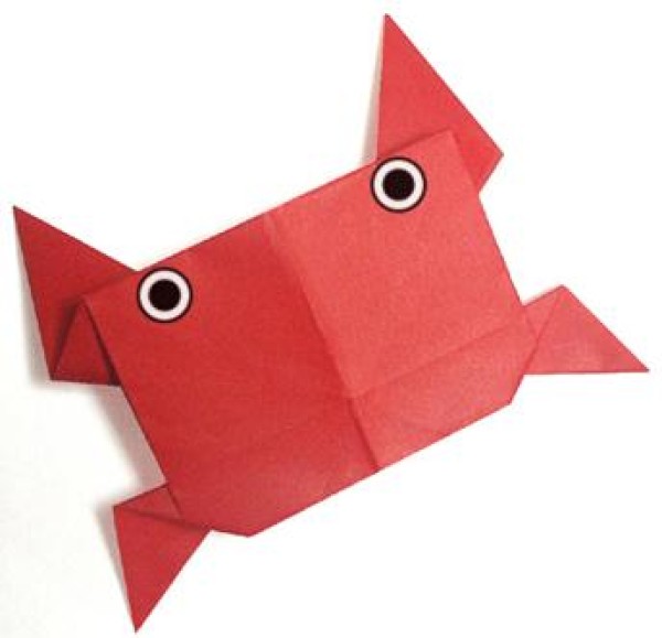 Little crab handmade origami tutorial for children