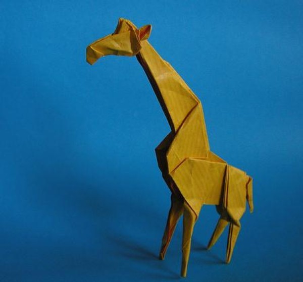 Tetsu Kamiya origami giraffe origami drawing tutorial [Origami Atlas]