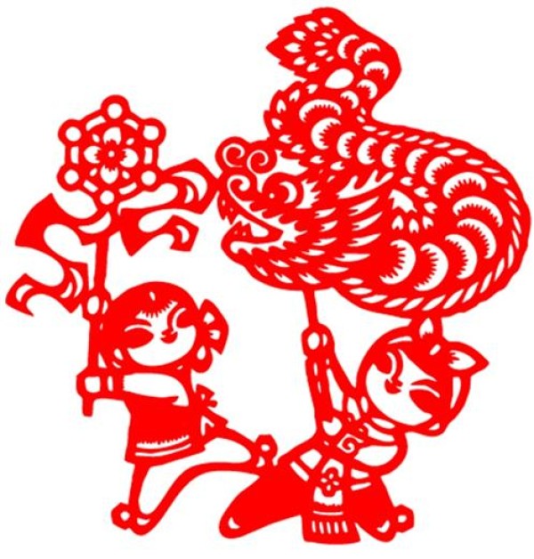 Dragon Dance and Lantern Paper-cut Patterns and Paper-cut Tutorials