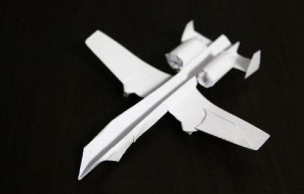 Origami Aircraft A10 Attack Aircraft Paper Pattern Origami and Illustrated Tutorial