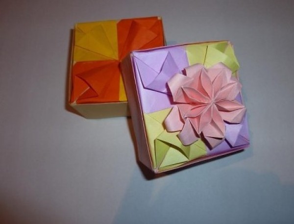 Origami box handmade diy tutorial