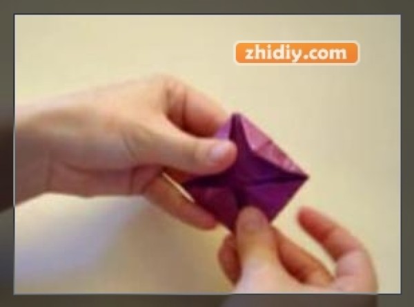 Origami lotus making paper flower tutorial