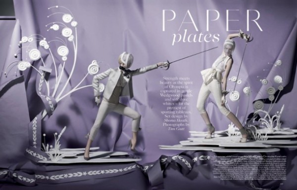 The beauty of paper art fashion and art brought by the 2012 London Olympics