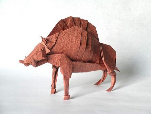 Kamiya Tetsushi Origami Tutorial: Pig God Origami Drawing Illustrated Tutorial