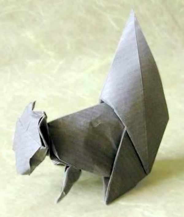 Simple origami squirrel drawing tutorial