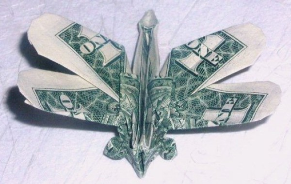 Dollar Origami Dragonfly Origami Tutorial - Steve Hecht