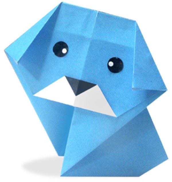 Simple origami puppy origami tutorial for children