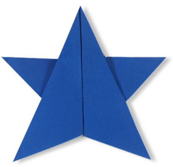 Christmas DIY origami star illustrated tutorial