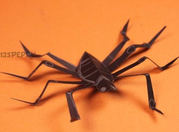 Childrens Origami Encyclopedia - Simple Origami Spider Video Tutorial