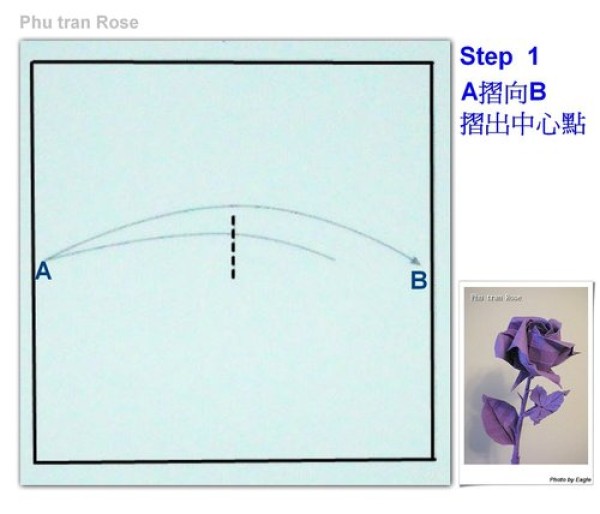 I will teach you how to fold origami rose step by step. Illustrated tutorial on how to fold origami rose from Fuquan PT.