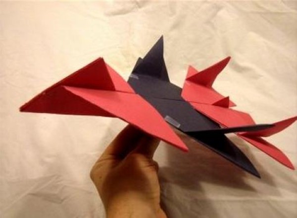 Origami Plane - Gray Wolf Fighter Origami Tutorial