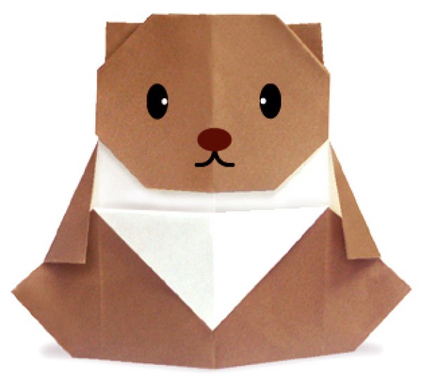 Simple origami bear origami tutorial for children