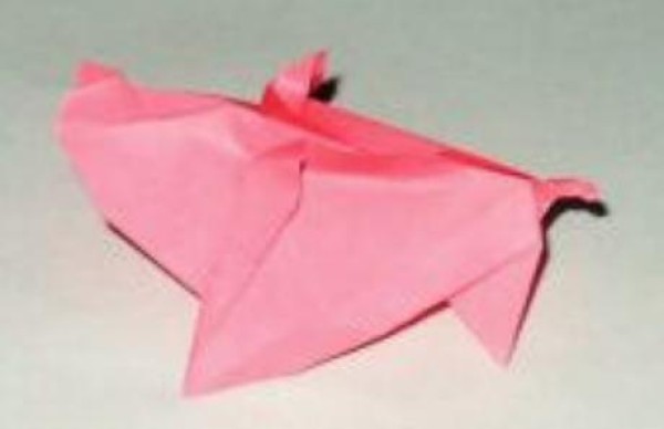 Simple origami pig origami tutorial—Ching-Yu Hung