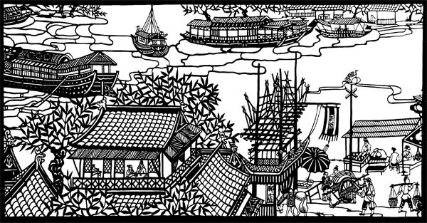 Appreciation of Gao Dianliangs ancient Chinese rural paper-cutting