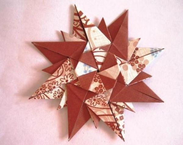 Thanksgiving Origami Thanksgiving Star Handmade Origami Illustrated Tutorial