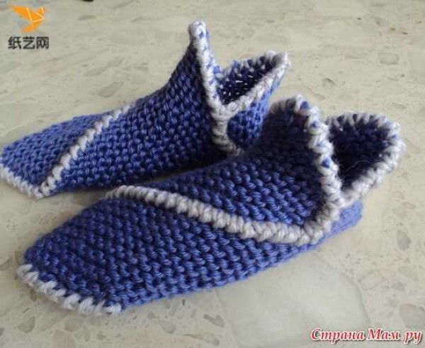 Handmade crochet Christmas gift shoes