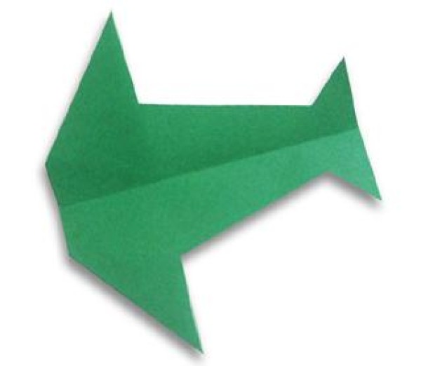 Simple origami tutorial on how to fold a swallow paper airplane